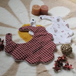 Bavoir personnalisé bébé CyRani Couture
