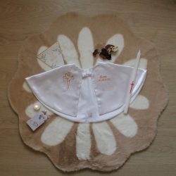 Cape de baptême personnalisée bébé CyRani Couture